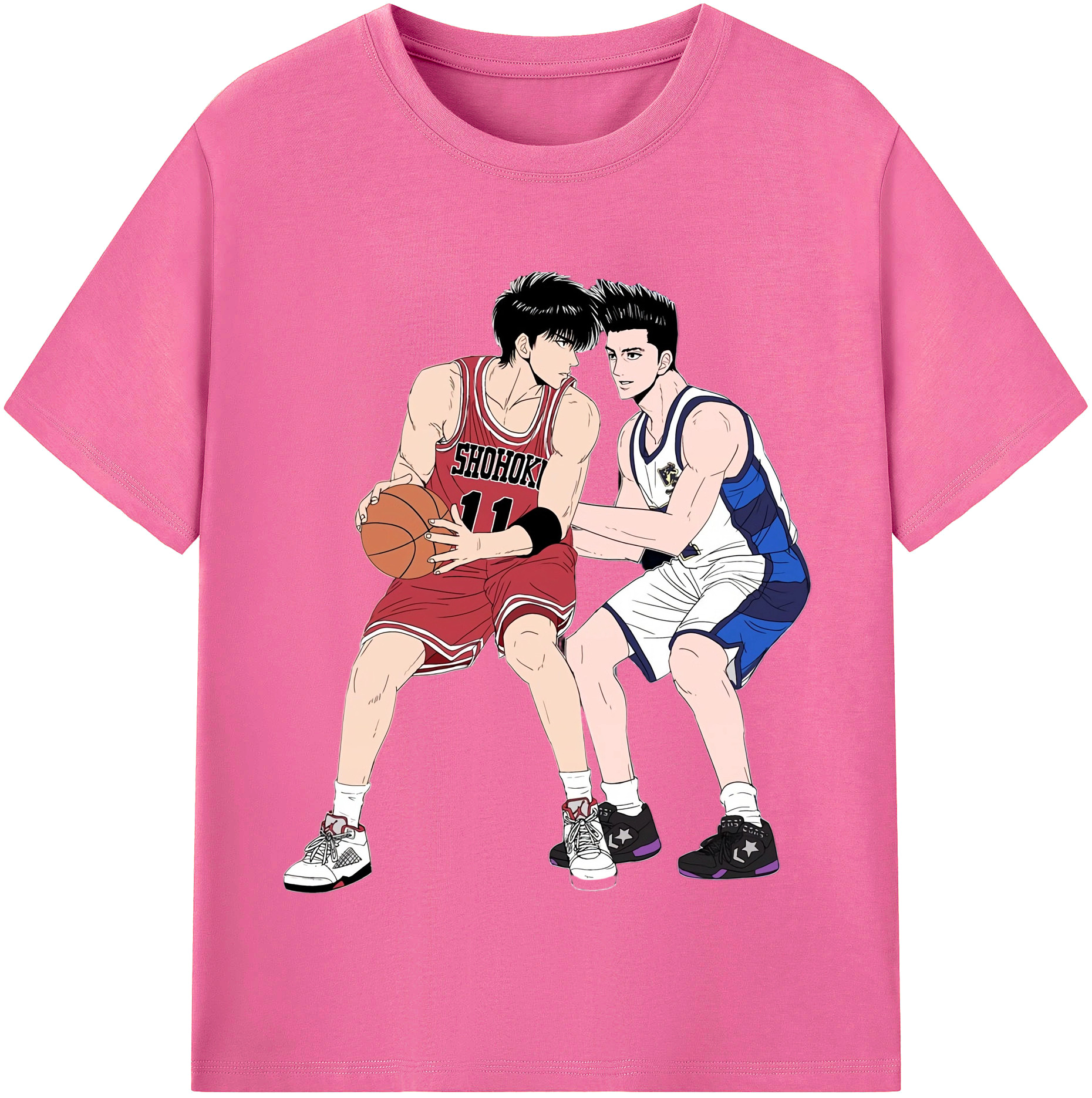 （画像用） SLAM DUNK／スラムダンク レディースカジュアルプリントTシャツ（綿100％）